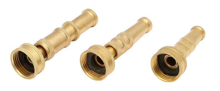 برنج Adjustable Twist Hose Spray Nozzle Set