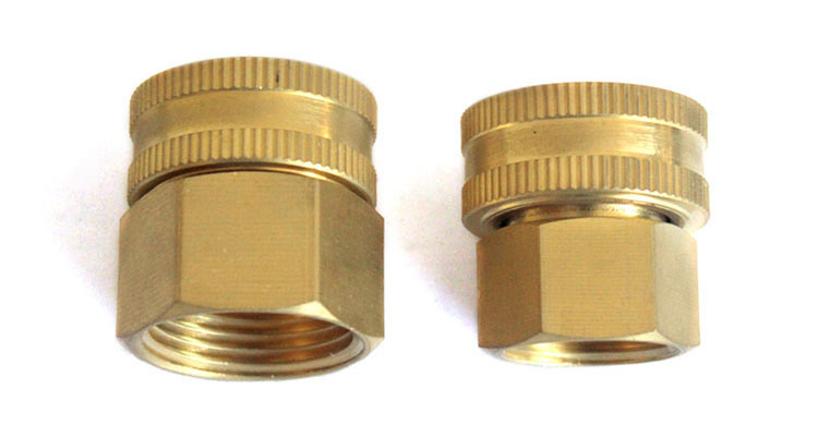 Dual Female برنج Swivel Hose Connector